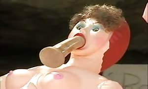 retro
 humorous
 horror video clip
 parody with dildo