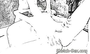 cute teen woman gets aroused body rub