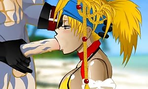 Rikku super face-fuck toon sex game (Final Fantasy) .