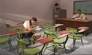 Schoolgirl drilled stiff by her professor