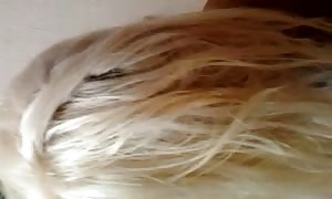 naughty blonde is making an attempt
 to to illustrate
 her cock sucking abilities