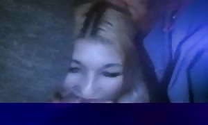 Filthy-minded Russian blonde is sucking two firm
 shafts