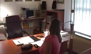 huge boobies bouncing in the office