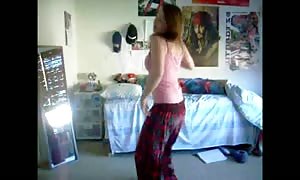 horny ginger
 teen disrobe Dance