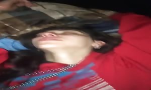 aroused
 female
 pounded while camping